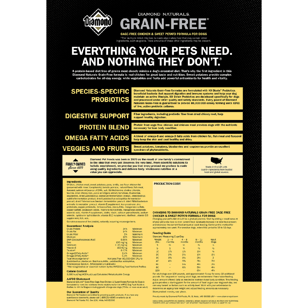Diamond Naturals Grain Free Pollo 12.7kg