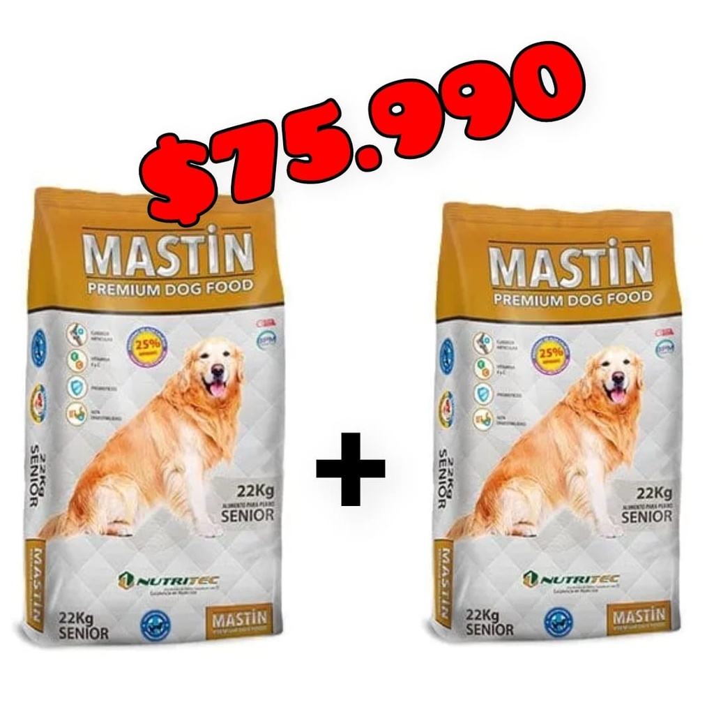 PROMO Mastin Senior 22kg x 2