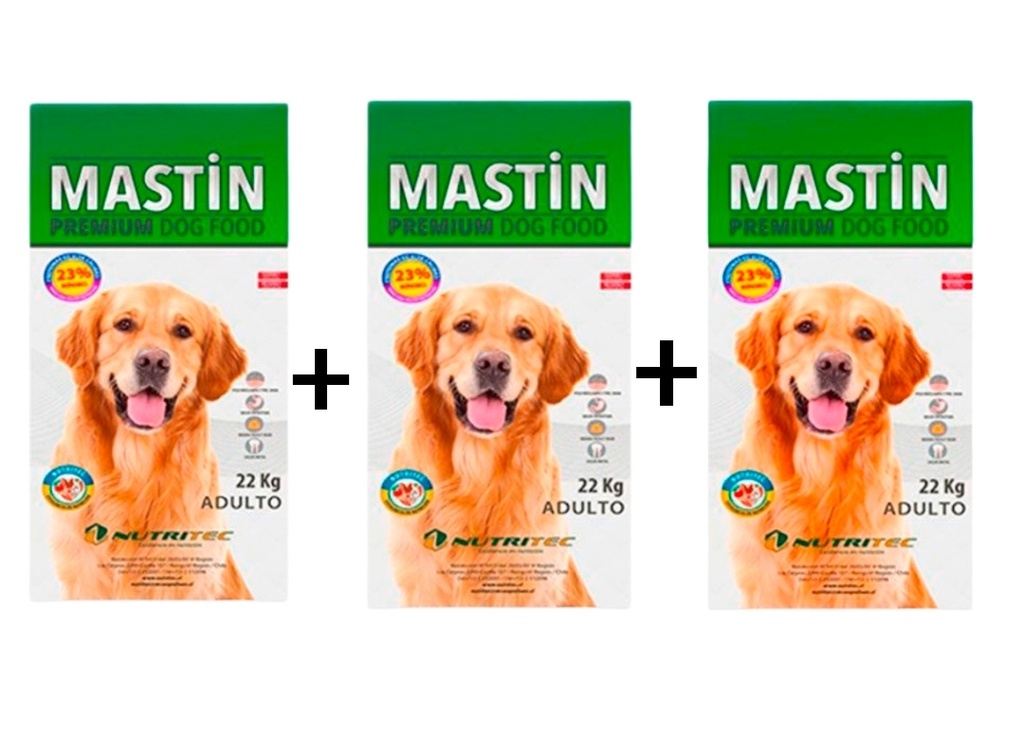 PROMO Mastin Adulto 22kg × 3