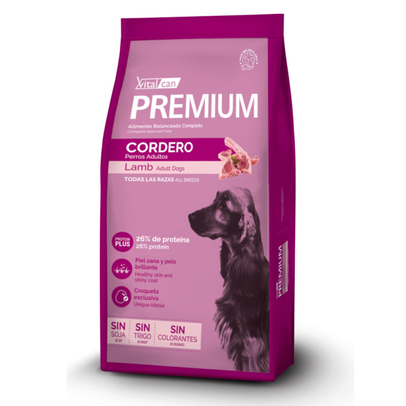Vitalcan Premium Perro Adulto Cordero 20Kg