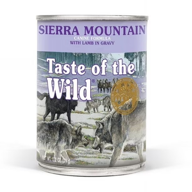 Alimento Humedo Lata Taste of the wild Sierra Mountain 390gr