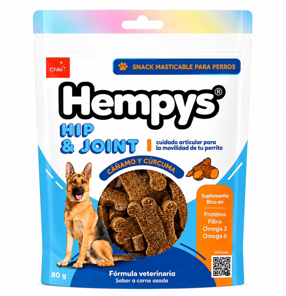 Hempys Hip &amp; Joint Snack 80 gr.