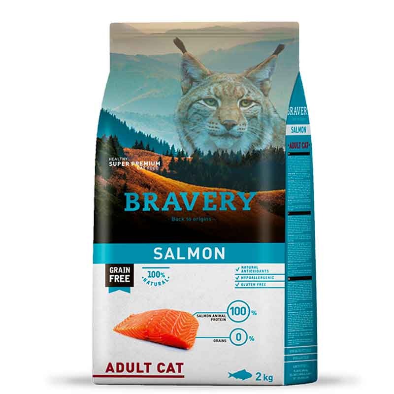 Bravery Adult Salmon Cat 2Kg