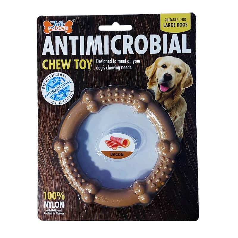Antimicrobial Chew Toy Larg Bacon