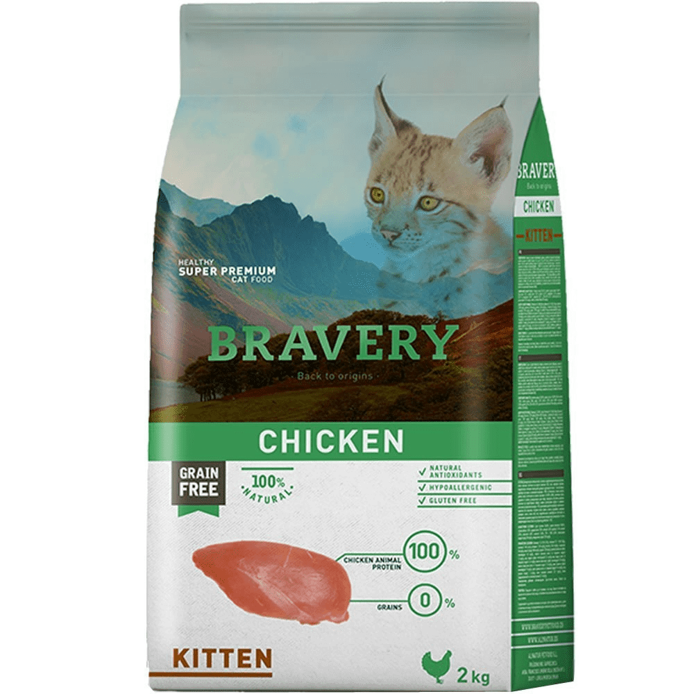 Bravery Chicken Kitten 2Kg