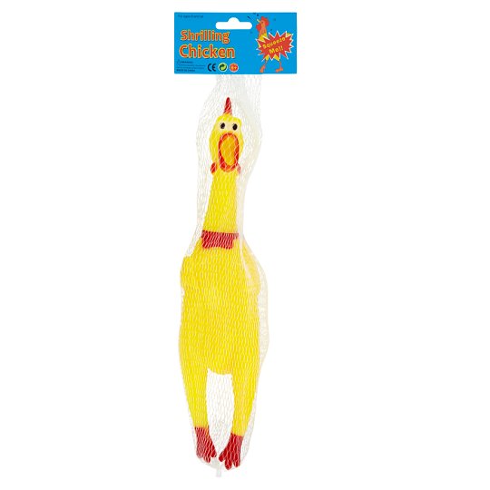 Pollo Chillon XL de Goma de Juguete, Shrilling Chicken