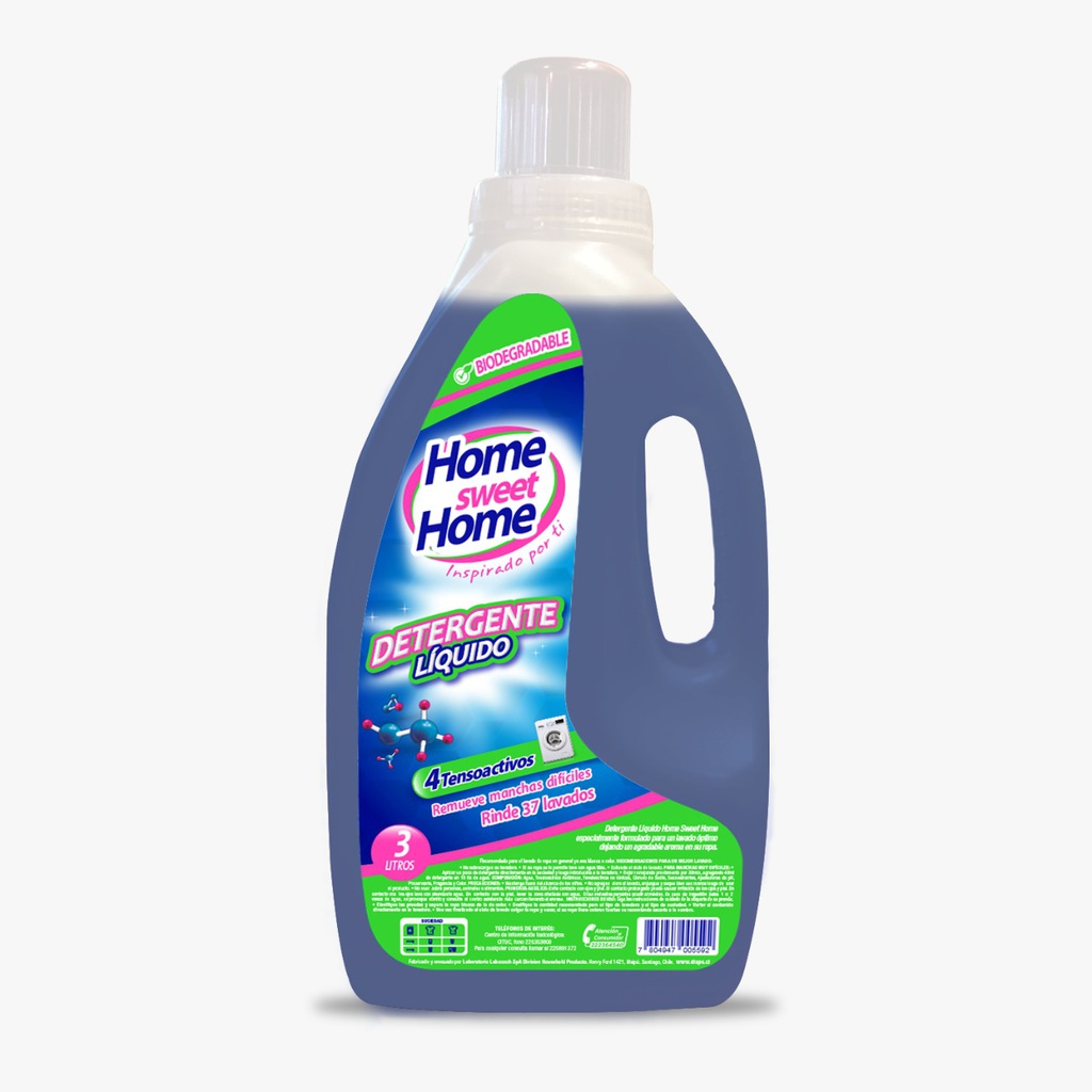 Detergente Ropa Home Sweet Home (Bidon) 3lts