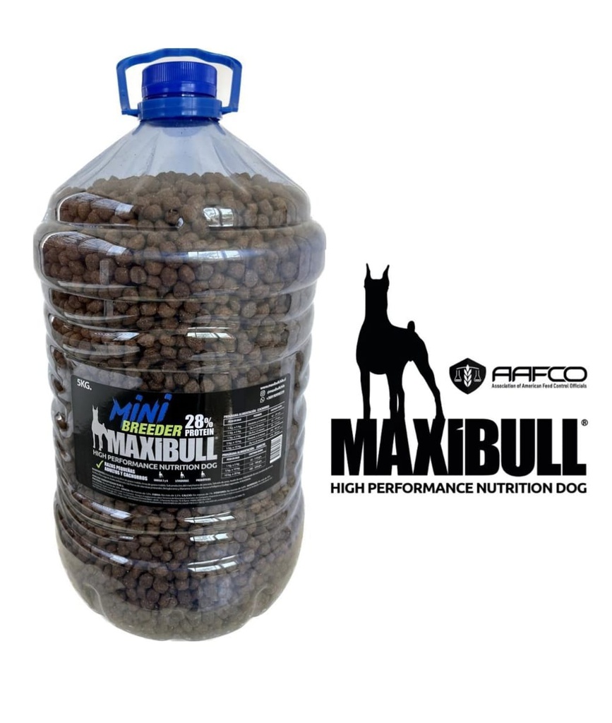 MaxiBull MINI Breeder Razas Pequeñas (ADULTOS y CACHORROS) 5Kg