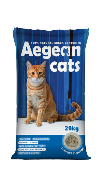 Arena Aegean Cats Antibacterial Oliva 20Kg