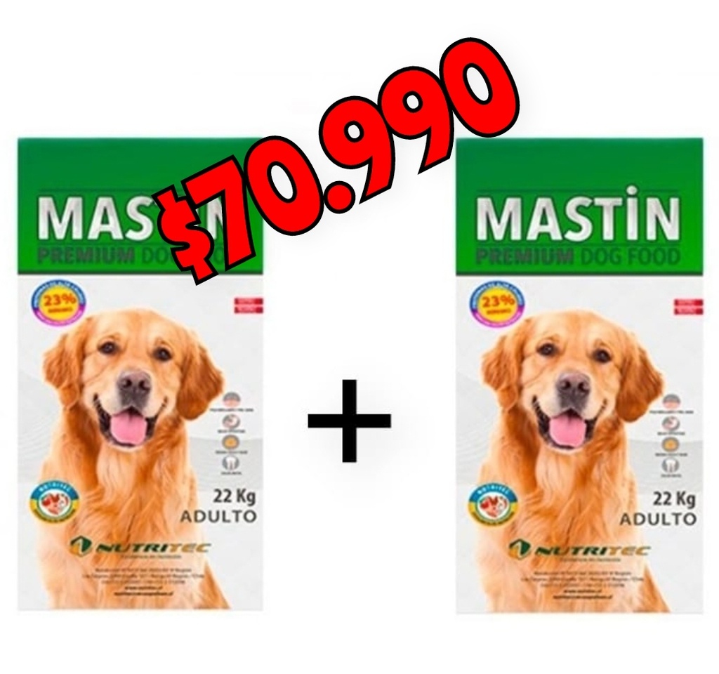 PROMO Mastin Adulto 22kg × 2