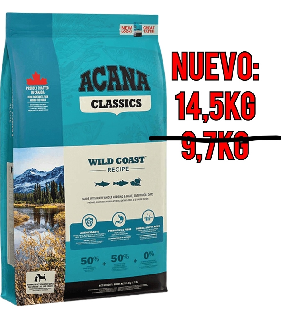 PROMO Acana Classic Wild Coast 14.5Kg × 2