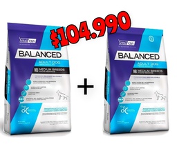 [PRBAMEX2] PROMO Balanced Adult Medium 20kg × 2