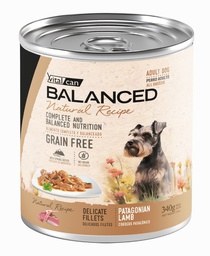 [BACO340] Balanced Lata Natural Recipe Cordero GRAIN FREE (Humedo) 340g