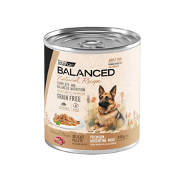 [BACA340] Balanced Lata Natural Recipe Carne GRAIN FREE (Humedo) 340g