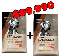 [PANACO02] PROMO Balanced Natural Recipe Cordero 15Kg x 2