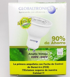 [104394] Ampolletas Led Gu10 6.8w 75w Tipo Dicroica Luz Dia