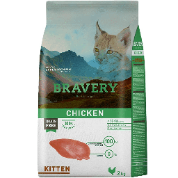 [BRCHKI02] Bravery Chicken Kitten 2Kg