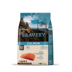 [BRSAPU12] Bravery Salmon Puppy Larg/Medium 12Kg