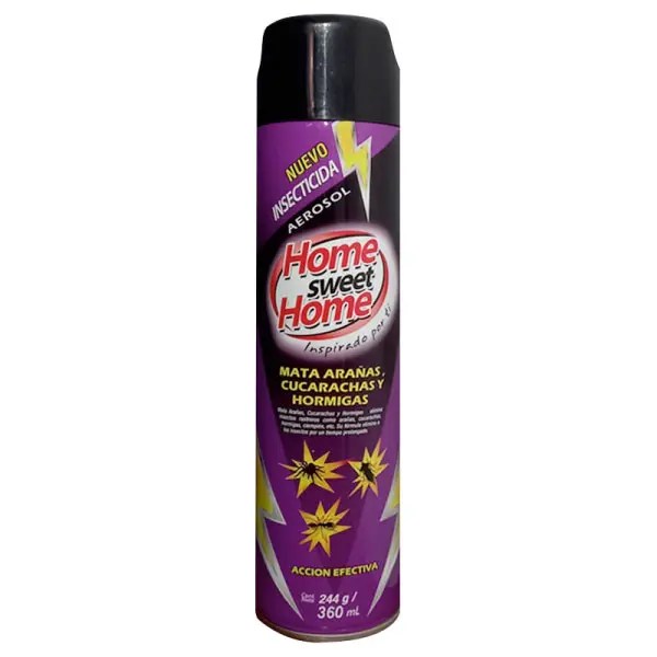 Insecticida Mata Arañas, Cucarachas y Hormigas HOME 504ml